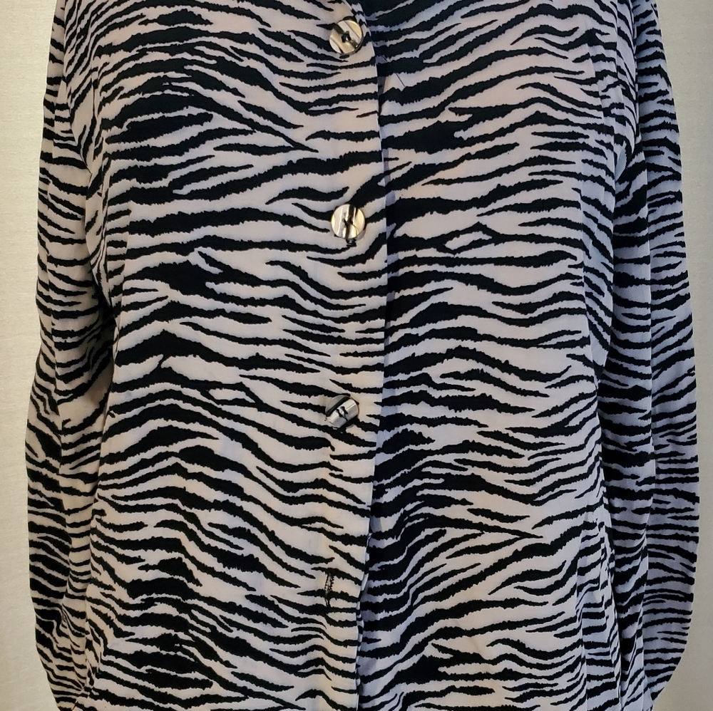 Zebra Print Blouse